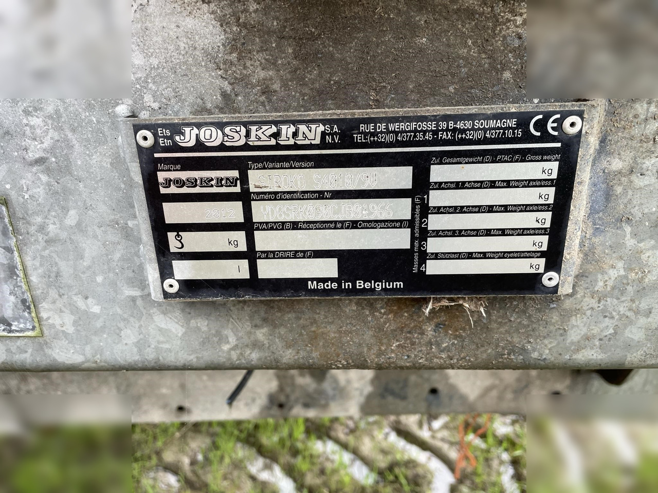 2012 JOSKIN SIROKO 4010/9V - نثر السماد: صور 3 2012 JOSKIN SIROKO 4010/9V - نثر السماد: صور 3