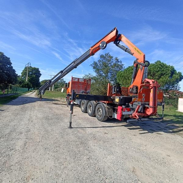 Scania P 410 - شاحنات مسطحة, شاحنة كرين: صور 3 Scania P 410 - شاحنات مسطحة, شاحنة كرين: صور 3