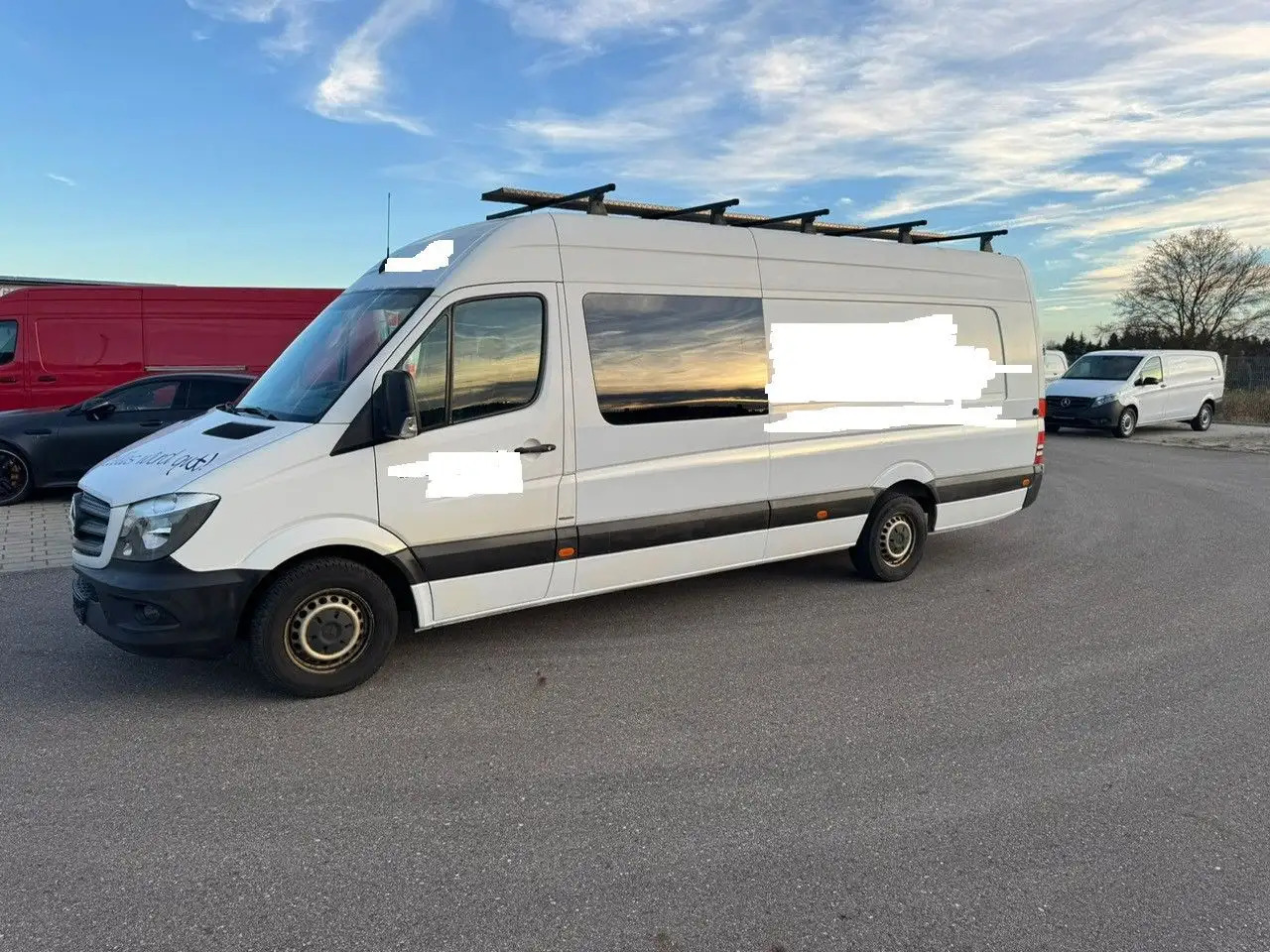 Mercedes-Benz Sprinter 319 CDI Maxi Lang XXL Extralang Mixto - فان, الشاحنات الصغيرة كابينة مزدوجة: صور 2 Mercedes-Benz Sprinter 319 CDI Maxi Lang XXL Extralang Mixto - فان, الشاحنات الصغيرة كابينة مزدوجة: صور 2