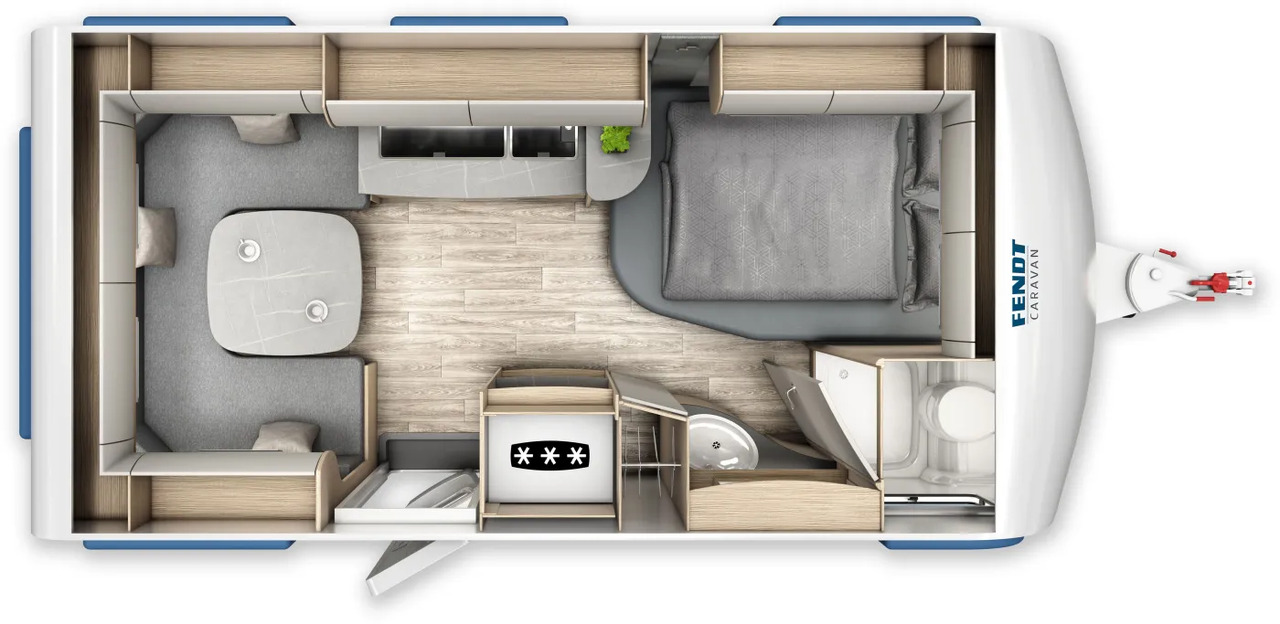 Fendt Bianco Activ 445 SFB Shower-Paket, GFK - كرفان سحب: صور 2 Fendt Bianco Activ 445 SFB Shower-Paket, GFK - كرفان سحب: صور 2