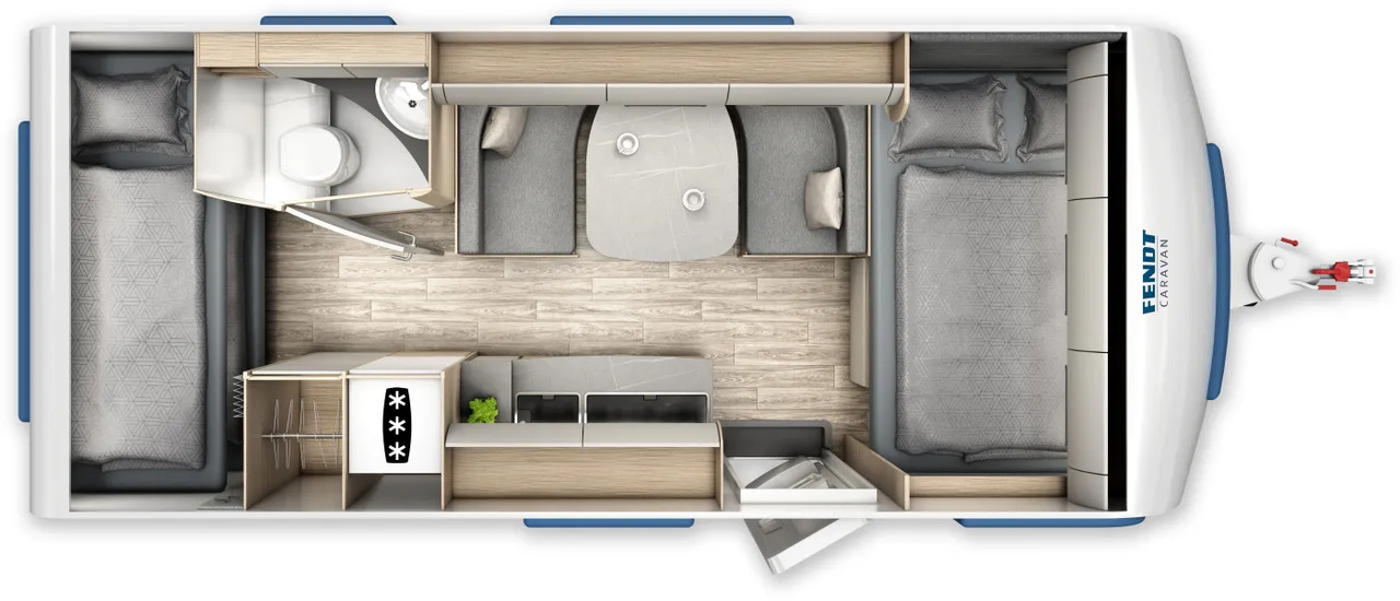 Fendt Bianco Activ 515 SKF GFK, Shower- + Safety-Paket - كرفان سحب: صور 2 Fendt Bianco Activ 515 SKF GFK, Shower- + Safety-Paket - كرفان سحب: صور 2