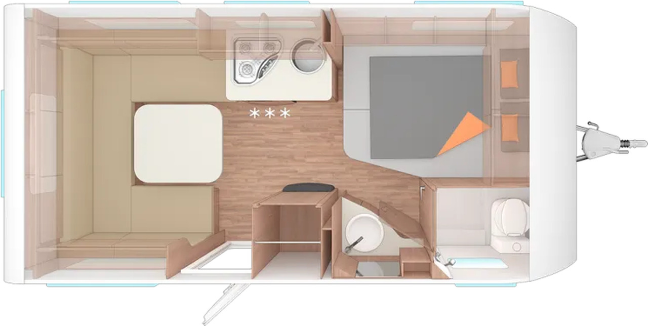Weinsberg CaraOne 450 FU 1.500 KG, Fußbodentemp., Radtr - كرفان سحب: صور 2 Weinsberg CaraOne 450 FU 1.500 KG, Fußbodentemp., Radtr - كرفان سحب: صور 2