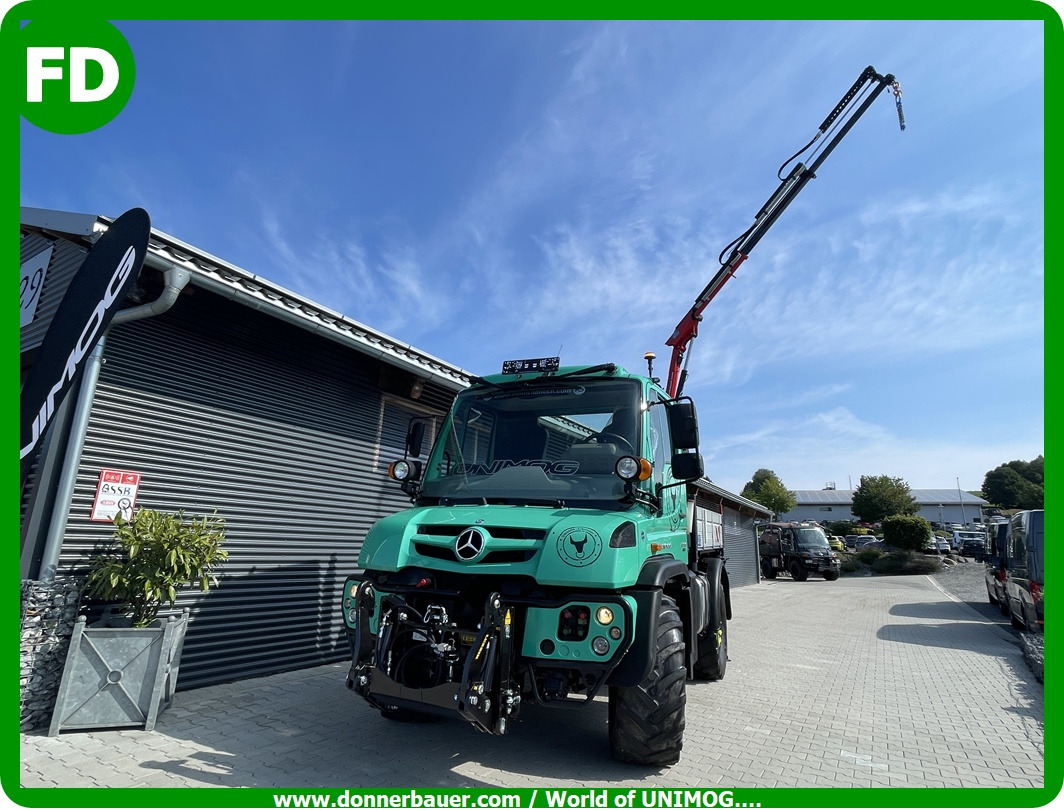 Unimog U318 - UHN mit Ladekran und Forstgreifer , Traumzustand - شاحنة كرين: صور 1 Unimog U318 - UHN mit Ladekran und Forstgreifer , Traumzustand - شاحنة كرين: صور 1