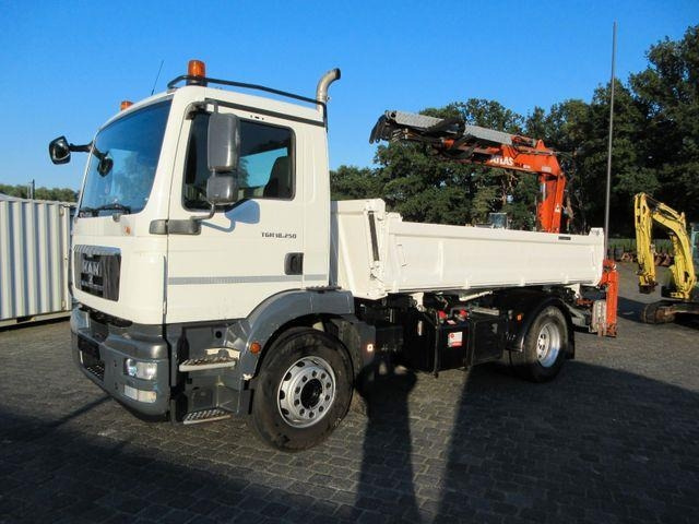 MAN TGM 18.250, tipper / Atlas crane: AK 95.2 - قلابات: صور 1 MAN TGM 18.250, tipper / Atlas crane: AK 95.2 - قلابات: صور 1