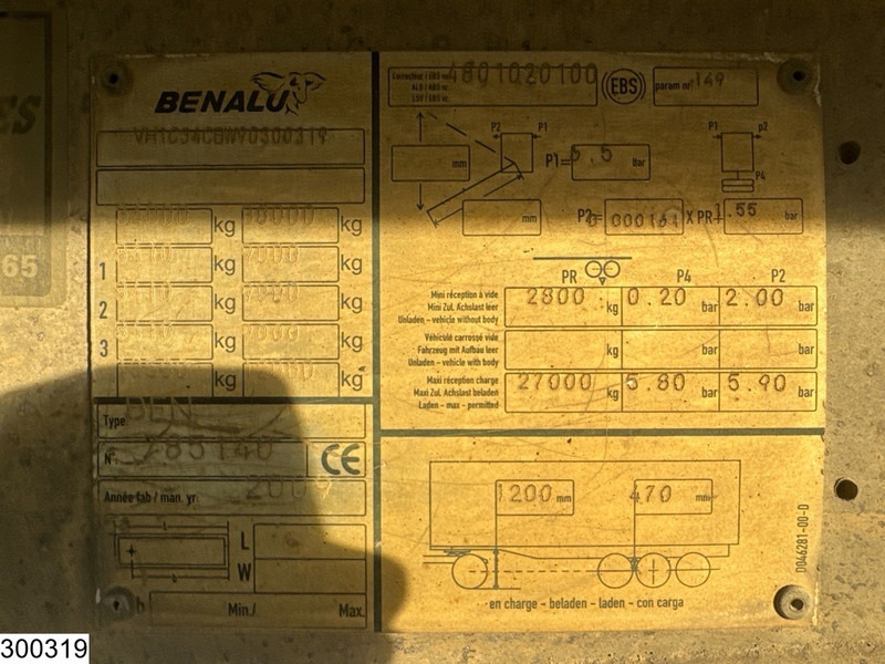 Benalu kipper - قلابة نصف مقطورة: صور 4 Benalu kipper - قلابة نصف مقطورة: صور 4