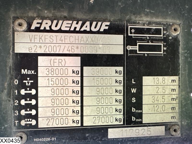 Fruehauf open laadbak - نصف مقطورة مسطحة: صور 4 Fruehauf open laadbak - نصف مقطورة مسطحة: صور 4