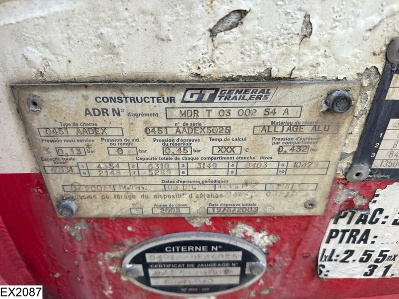 تأجير GENERAL TRAILERS Fuel 40131 liter, 7 Comp, Fuel, Carburant GENERAL TRAILERS Fuel 40131 liter, 7 Comp, Fuel, Carburant: صور 9