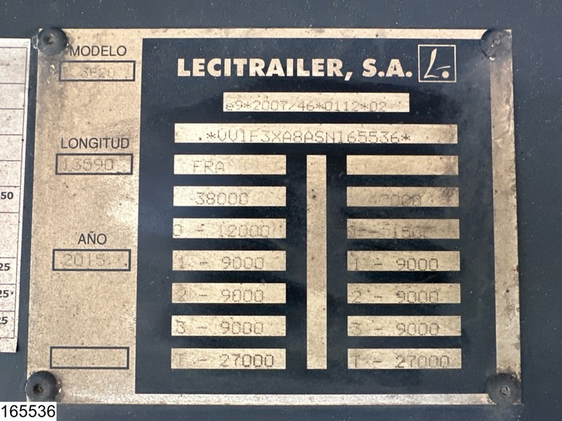 Lecitrailer Koel vries Carrier Vector 1950 MT , 2 Koelunits, Dhollandia - مبردة نصف مقطورة: صور 4 Lecitrailer Koel vries Carrier Vector 1950 MT , 2 Koelunits, Dhollandia - مبردة نصف مقطورة: صور 4