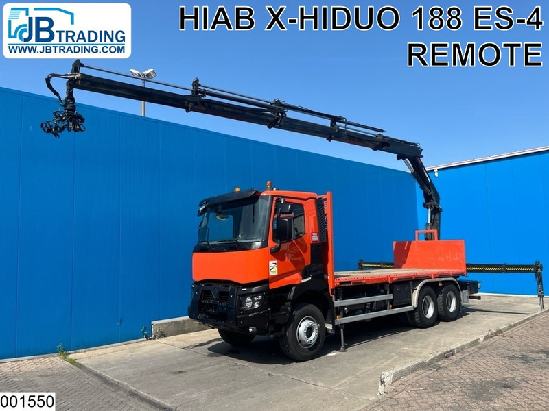 Renault C 380 6x4, EURO 6, Hiab, Remote, Steel Suspension - شاحنات مسطحة, شاحنة كرين: صور 1 Renault C 380 6x4, EURO 6, Hiab, Remote, Steel Suspension - شاحنات مسطحة, شاحنة كرين: صور 1