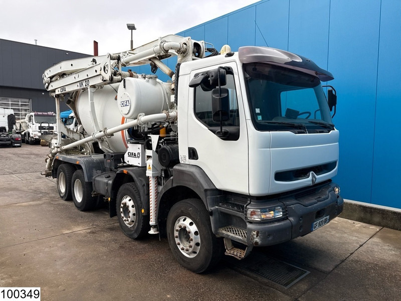 مضخة خرسانة Renault Kerax 420 8x4, EURO 3, Cifa MK20, 9m3: صور 17