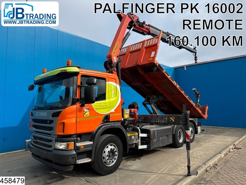 Scania P 340 6x2, CNG, Retarder, Palfinger, Remote - قلابات, شاحنة كرين: صور 1 Scania P 340 6x2, CNG, Retarder, Palfinger, Remote - قلابات, شاحنة كرين: صور 1