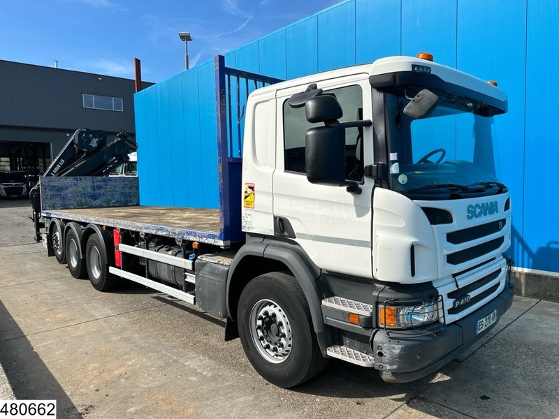 Scania P 410 8x4, EURO 6, HIAB, Remote, Steeringaxle - شاحنات مسطحة, شاحنة كرين: صور 4 Scania P 410 8x4, EURO 6, HIAB, Remote, Steeringaxle - شاحنات مسطحة, شاحنة كرين: صور 4