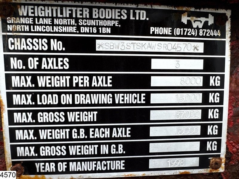 Weight Lifter Container chassis Twistlocks, 30 FT - شاحنات الحاويات/ جسم علوي قابل للتغيير نصف مقطورة: صور 4 Weight Lifter Container chassis Twistlocks, 30 FT - شاحنات الحاويات/ جسم علوي قابل للتغيير نصف مقطورة: صور 4