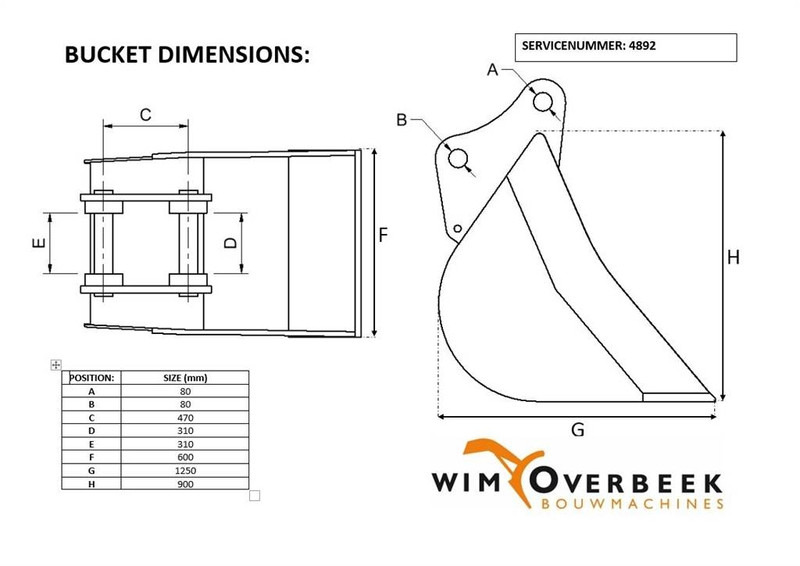 Liebherr 0,60 mtr - Bucket/Schaufel/Dichte bak - بكت: صور 5 Liebherr 0,60 mtr - Bucket/Schaufel/Dichte bak - بكت: صور 5