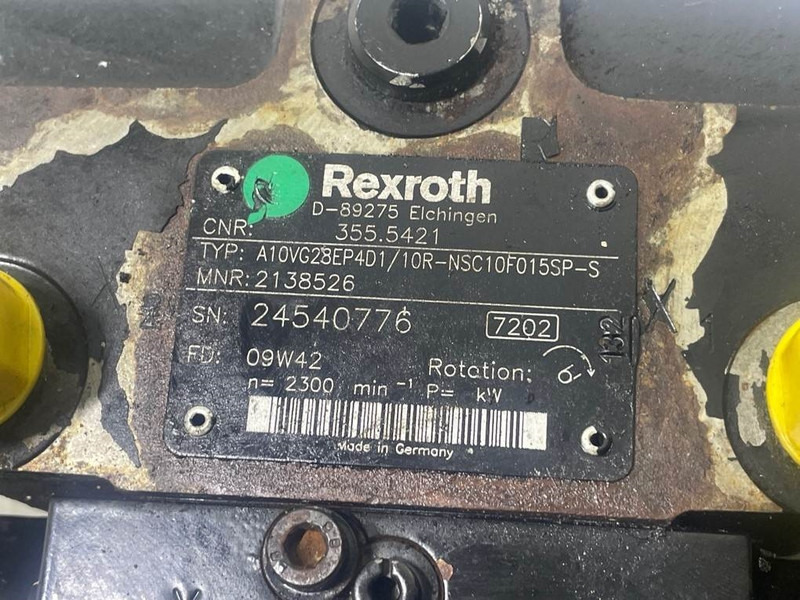 Rexroth A10VG28EP4D1/10R-Drive pump/Fahrpumpe/Rijpomp - علم السوائل المتحركة - آلات البناء: صور 4 Rexroth A10VG28EP4D1/10R-Drive pump/Fahrpumpe/Rijpomp - علم السوائل المتحركة - آلات البناء: صور 4