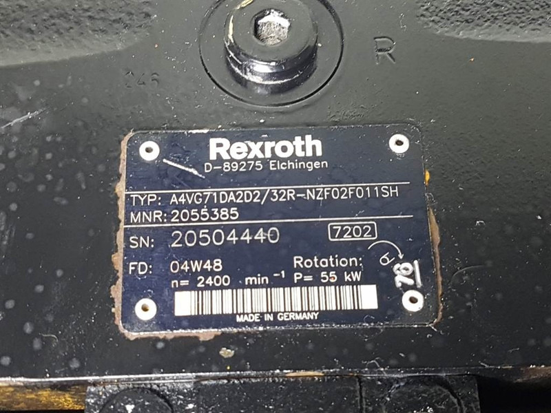 Rexroth A4VG71DA2D2/32R-R902055385-Drive pump/Fahrpumpe - علم السوائل المتحركة - آلات البناء: صور 4 Rexroth A4VG71DA2D2/32R-R902055385-Drive pump/Fahrpumpe - علم السوائل المتحركة - آلات البناء: صور 4