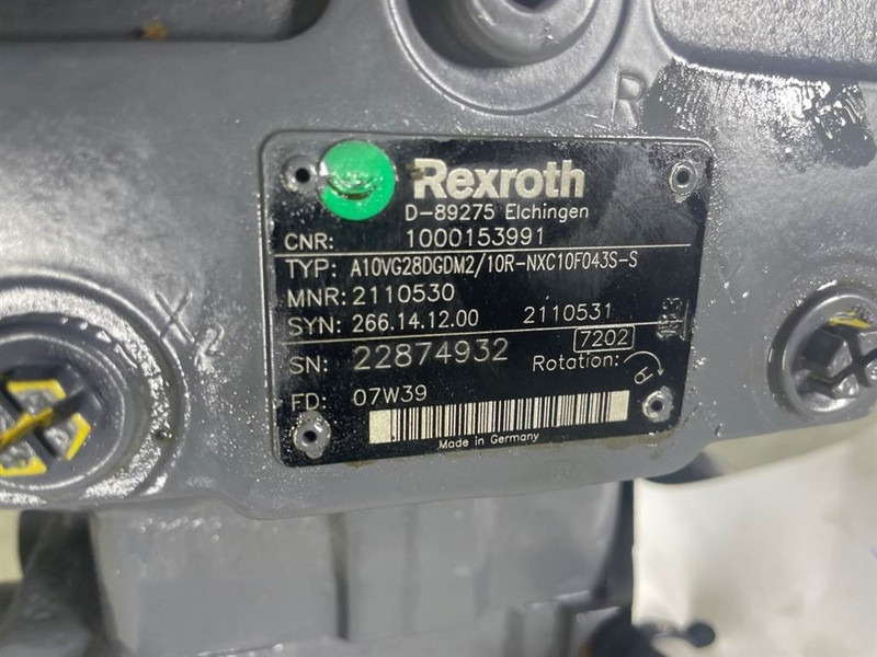 WACKER NEUSON 1000153991-Rexroth A10VG28DGDM2/10R-Drive pump - علم السوائل المتحركة - آلات البناء: صور 4 WACKER NEUSON 1000153991-Rexroth A10VG28DGDM2/10R-Drive pump - علم السوائل المتحركة - آلات البناء: صور 4