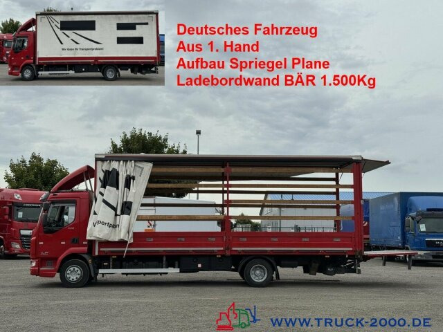 DAF LF220 Plane Spriegel Ladebordwand BÄR 1.500 Kg - شاحنة ستارة: صور 1 DAF LF220 Plane Spriegel Ladebordwand BÄR 1.500 Kg - شاحنة ستارة: صور 1