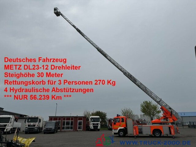 MAN 15.285 METZ Feuerwehr Drehleiter 30mRettungskorb - شاحنة: صور 1 MAN 15.285 METZ Feuerwehr Drehleiter 30mRettungskorb - شاحنة: صور 1