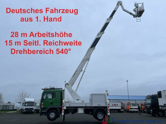 MAN TGM 18.250 Blumenbecker 28.2m Höhe 15.5m seitl. - مصاعد الازدهار محمولة على شاحنة: صور 1 MAN TGM 18.250 Blumenbecker 28.2m Höhe 15.5m seitl. - مصاعد الازدهار محمولة على شاحنة: صور 1