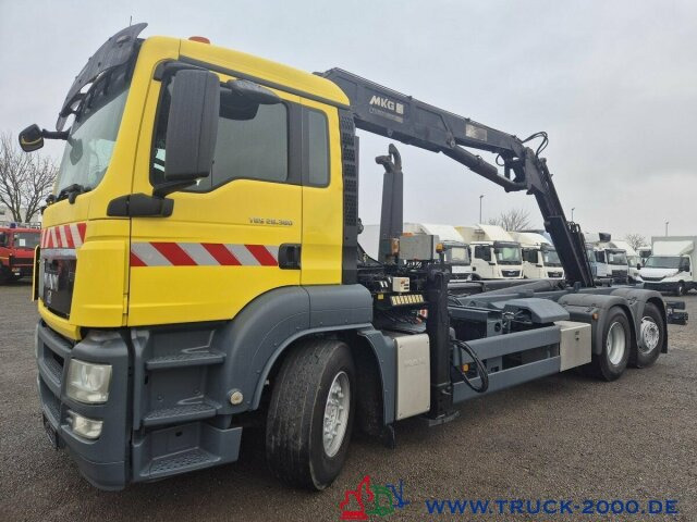 شاحنة ذات الخطاف, شاحنة كرين MAN TGS 26.320 Meiller RK 2070+ Kran MKG HLK 177+FB: صور 12