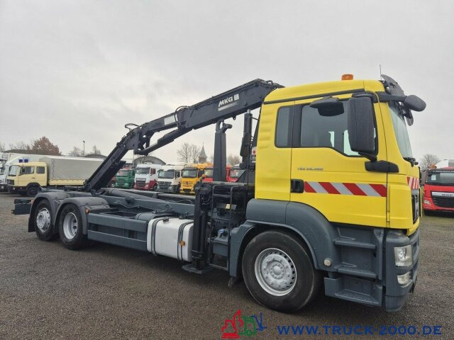 شاحنة ذات الخطاف, شاحنة كرين MAN TGS 26.320 Meiller RK 2070+ Kran MKG HLK 177+FB: صور 9