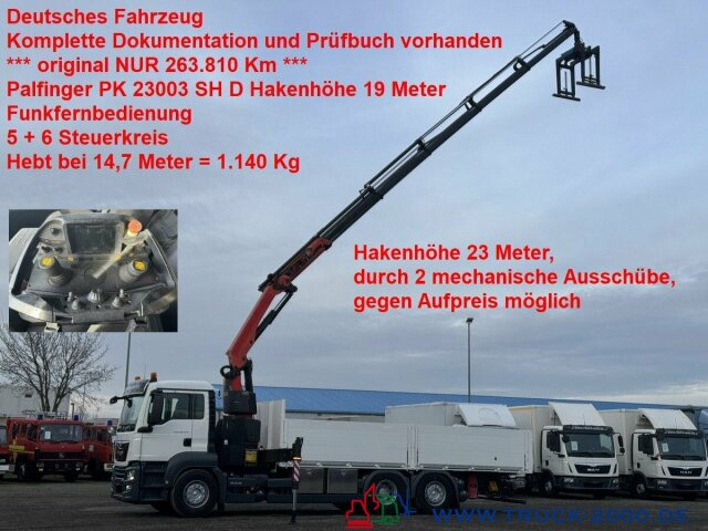 MAN TGS 26.420 Palfinger Pk23002SH 19m H.Höhe 263TKM - شاحنة كرين, شاحنات مسطحة: صور 1 MAN TGS 26.420 Palfinger Pk23002SH 19m H.Höhe 263TKM - شاحنة كرين, شاحنات مسطحة: صور 1