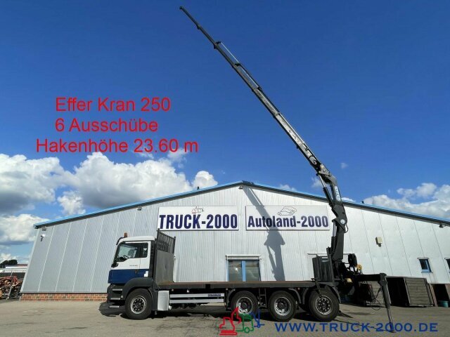 MAN TGS 35.400 8x4 Effer 250 6S Höhe 23,5m NL:16,3T - شاحنات مسطحة, شاحنة كرين: صور 1 MAN TGS 35.400 8x4 Effer 250 6S Höhe 23,5m NL:16,3T - شاحنات مسطحة, شاحنة كرين: صور 1
