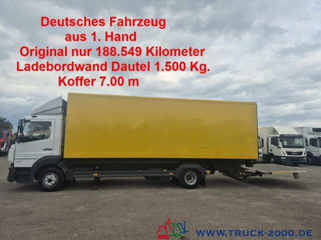 Mercedes-Benz Atego 1021 7m Koffer LBW 1.5t. nur 188549 KM - بصندوق مغلق شاحنة: صور 1 Mercedes-Benz Atego 1021 7m Koffer LBW 1.5t. nur 188549 KM - بصندوق مغلق شاحنة: صور 1