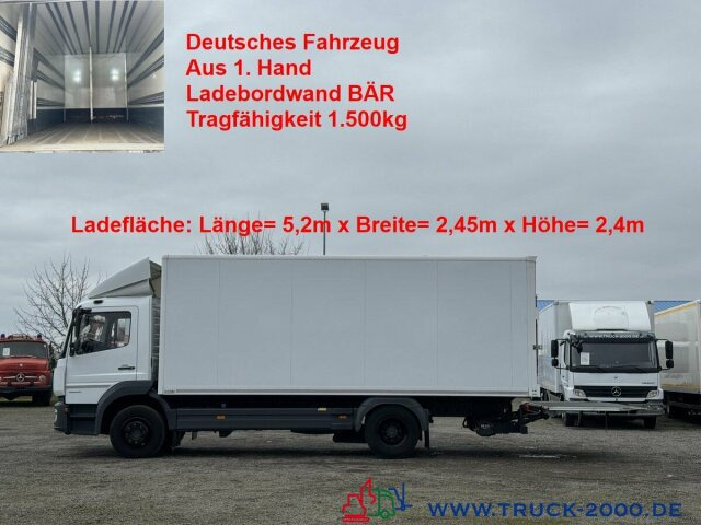 Mercedes-Benz Atego 1524 Koffer LBW BÄR 1.500 kg Kamera Klima - بصندوق مغلق شاحنة: صور 1 Mercedes-Benz Atego 1524 Koffer LBW BÄR 1.500 kg Kamera Klima - بصندوق مغلق شاحنة: صور 1