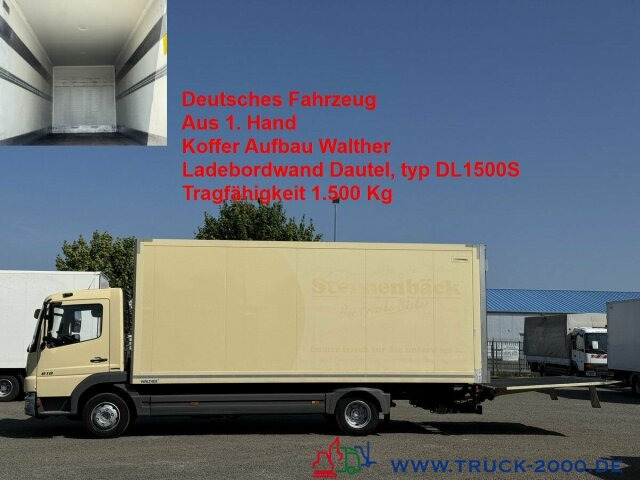 Mercedes-Benz Atego 818 Koffer Ladebordwand Dautel 1.500 Kg - الشاحنات الصغيرة صندوق مغلق: صور 1 Mercedes-Benz Atego 818 Koffer Ladebordwand Dautel 1.500 Kg - الشاحنات الصغيرة صندوق مغلق: صور 1