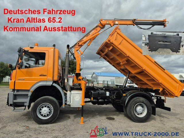 Mercedes-Benz Axor 1829 4x4 Atlas65.2 Kran Kommunal Austattung - قلابات, شاحنة كرين: صور 1 Mercedes-Benz Axor 1829 4x4 Atlas65.2 Kran Kommunal Austattung - قلابات, شاحنة كرين: صور 1