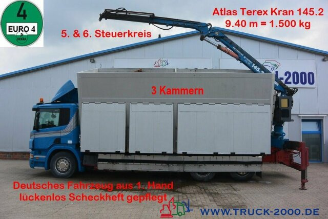 Scania P380 Glas Wertstoff Sammler Recycling 37m³1.Hand - قلابات, شاحنة كرين: صور 1 Scania P380 Glas Wertstoff Sammler Recycling 37m³1.Hand - قلابات, شاحنة كرين: صور 1