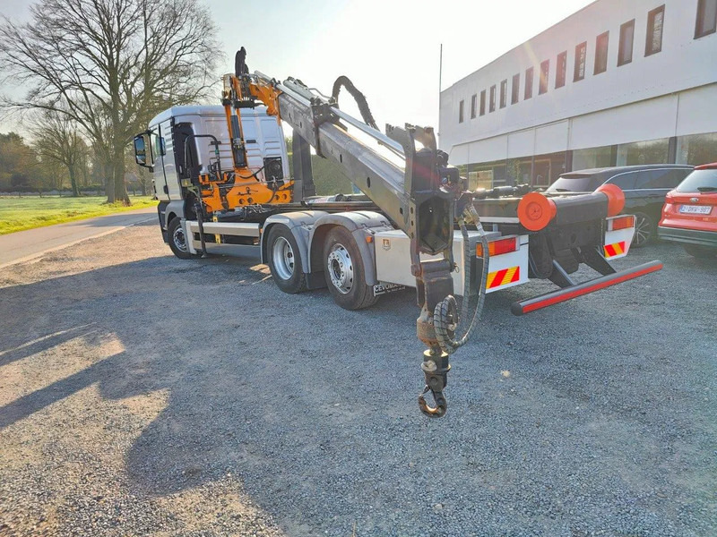 MAN TGX 26.400 6x2 Euro5 Container LEEBUR + Crane Effer 145 - شاحنة ذات الخطاف, شاحنة كرين: صور 5 MAN TGX 26.400 6x2 Euro5 Container LEEBUR + Crane Effer 145 - شاحنة ذات الخطاف, شاحنة كرين: صور 5