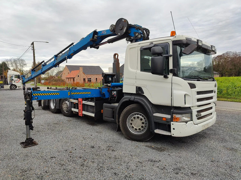 Scania P360 8x2 Tridem container Crane HIAB 244 - شاحنة ذات الخطاف, شاحنة كرين: صور 1 Scania P360 8x2 Tridem container Crane HIAB 244 - شاحنة ذات الخطاف, شاحنة كرين: صور 1