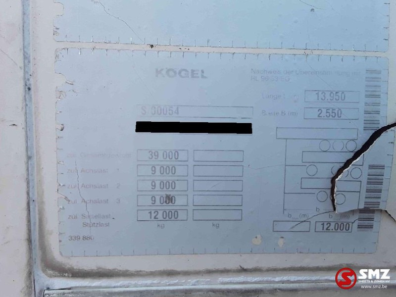 بصندوق مغلق نصف مقطورة Kögel Oplegger: صور 12