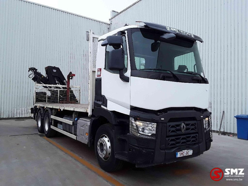 Renault C 380 hiab 188-3 remote - شاحنات مسطحة, شاحنة كرين: صور 1 Renault C 380 hiab 188-3 remote - شاحنات مسطحة, شاحنة كرين: صور 1