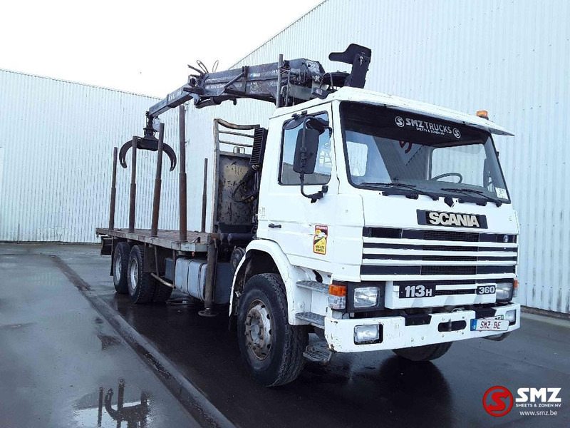 Scania 113 360 Diebolt big axle 12 gear retarder - شاحنات مسطحة, شاحنة كرين: صور 1 Scania 113 360 Diebolt big axle 12 gear retarder - شاحنات مسطحة, شاحنة كرين: صور 1