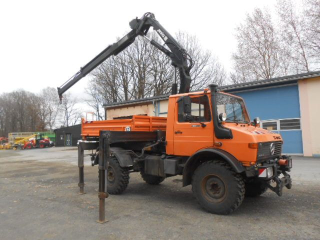 Mercedes-Benz U1450 427/11 mit Kran - قلابات, شاحنة كرين: صور 1 Mercedes-Benz U1450 427/11 mit Kran - قلابات, شاحنة كرين: صور 1