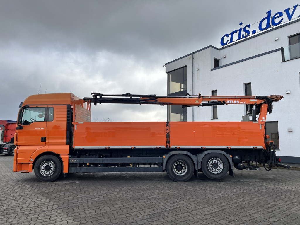 شاحنة كرين, شاحنات مسطحة MAN TGX 26.480 6x2  Atlas 145.2 Baustoff: صور 8