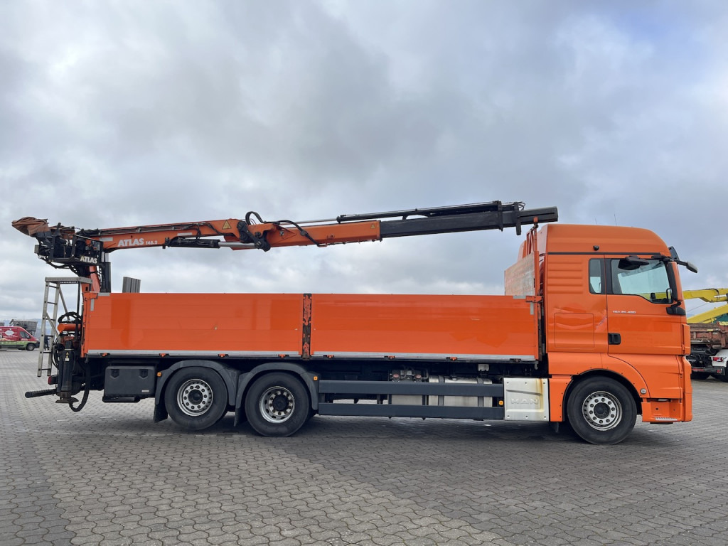 شاحنة كرين, شاحنات مسطحة MAN TGX 26.480 6x2  Atlas 145.2 Baustoff: صور 12