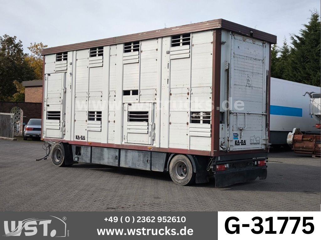 KABA 2 Stock Hubdach Vollalu 7,30m Viehanhänger - شاحنة نقل المواشي مقطورة: صور 1 KABA 2 Stock Hubdach Vollalu 7,30m Viehanhänger - شاحنة نقل المواشي مقطورة: صور 1
