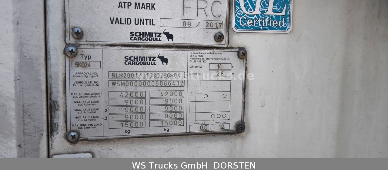 Schmitz Cargobull SKO 24 Kühlauflieger Vector 1850 MT, Bi-Temp - مبردة نصف مقطورة: صور 4 Schmitz Cargobull SKO 24 Kühlauflieger Vector 1850 MT, Bi-Temp - مبردة نصف مقطورة: صور 4