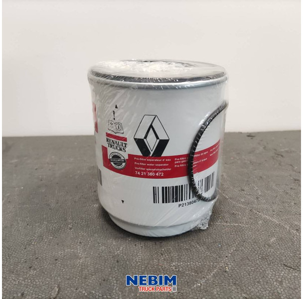 Renault Renault - 7421380472 - Brandstof voorfilter - قطع الغيار - شاحنة: صور 1 Renault Renault - 7421380472 - Brandstof voorfilter - قطع الغيار - شاحنة: صور 1
