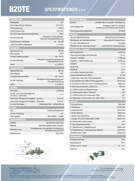 LIUGONG 820 TE vollelektrisch, 6.600 kg, 1.2 cbm - اللودر بعجل: صور 2 LIUGONG 820 TE vollelektrisch, 6.600 kg, 1.2 cbm - اللودر بعجل: صور 2