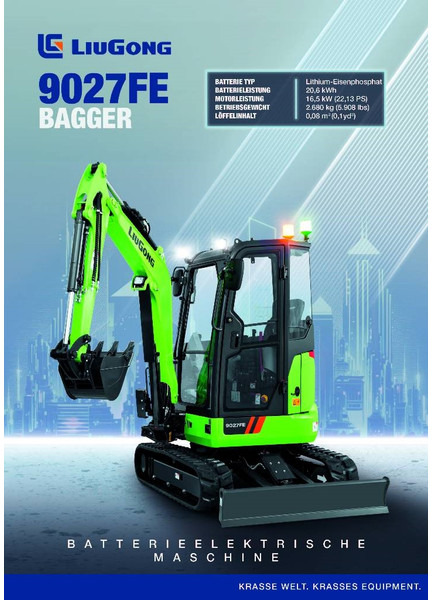 LIUGONG 9027 FE vollelektrisch, 2.680 kg - حفارة مصغرة: صور 1 LIUGONG 9027 FE vollelektrisch, 2.680 kg - حفارة مصغرة: صور 1
