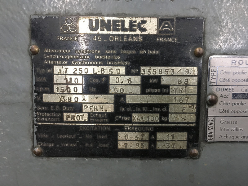 مجموعة المولدات Fiat 821-I GENERATOR 110KVA USED: صور 6