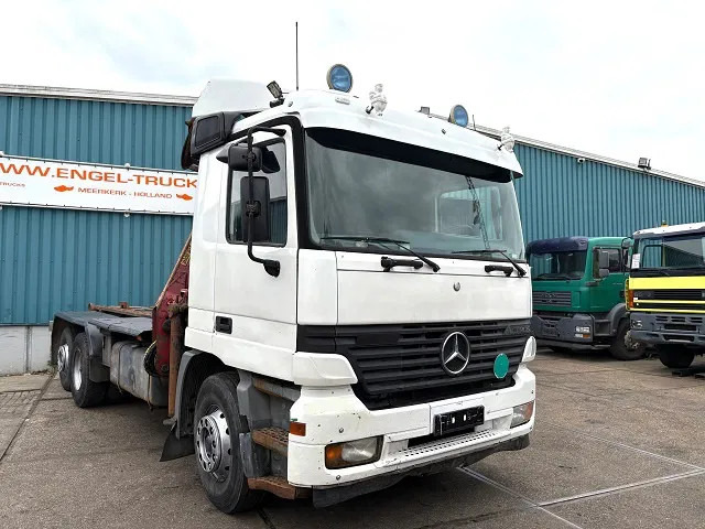 Mercedes-Benz Actros 2540 L 6x2 MP1 WITH V-CRANE & HOOK-ARM SYSTEM (EPS WITH CLUTCH (3 PEDALS) / REDUCTION AXLE / STEEL-/AIR SUSPENSION / P.T. - شاحنة ذات الخطاف, شاحنة كرين: صور 2 Mercedes-Benz Actros 2540 L 6x2 MP1 WITH V-CRANE & HOOK-ARM SYSTEM (EPS WITH CLUTCH (3 PEDALS) / REDUCTION AXLE / STEEL-/AIR SUSPENSION / P.T. - شاحنة ذات الخطاف, شاحنة كرين: صور 2