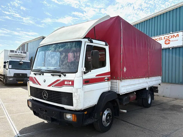 Mercedes-Benz LK 814 K 6-CILINDER FULL STEEL WITH TENT BOX / CATTLE BOX (MANUAL GEARBOX / FULL STEEL SUSPENSION) - شاحنة ستارة: صور 1 Mercedes-Benz LK 814 K 6-CILINDER FULL STEEL WITH TENT BOX / CATTLE BOX (MANUAL GEARBOX / FULL STEEL SUSPENSION) - شاحنة ستارة: صور 1