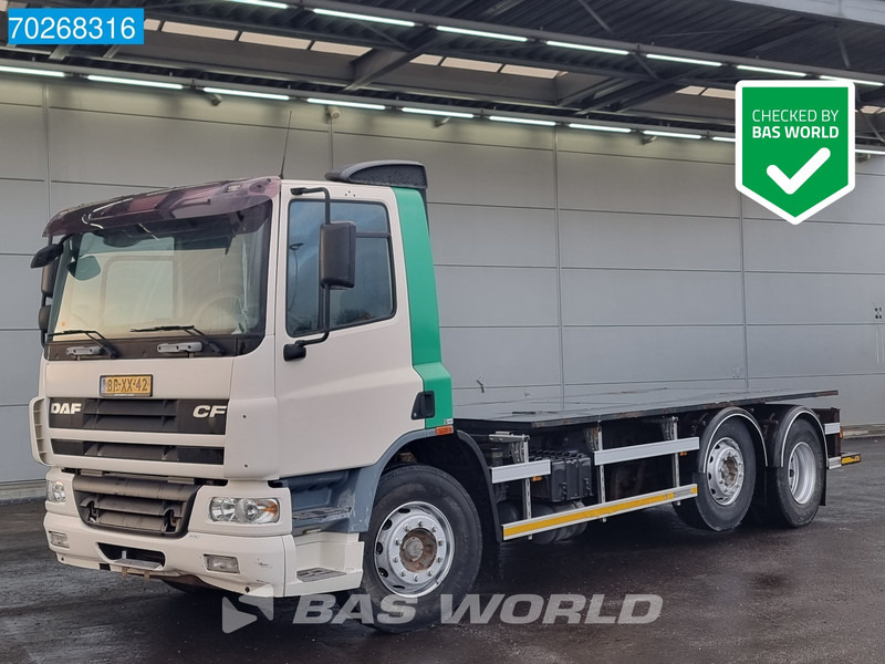 DAF CF75.250 6X2 NL-Truck open plateau PTO Lift+Lenkachse Euro 3 - شاحنات مسطحة: صور 1 DAF CF75.250 6X2 NL-Truck open plateau PTO Lift+Lenkachse Euro 3 - شاحنات مسطحة: صور 1